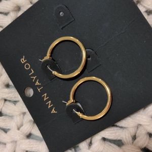 Ann Taylor Gold Hoops (1 pair)